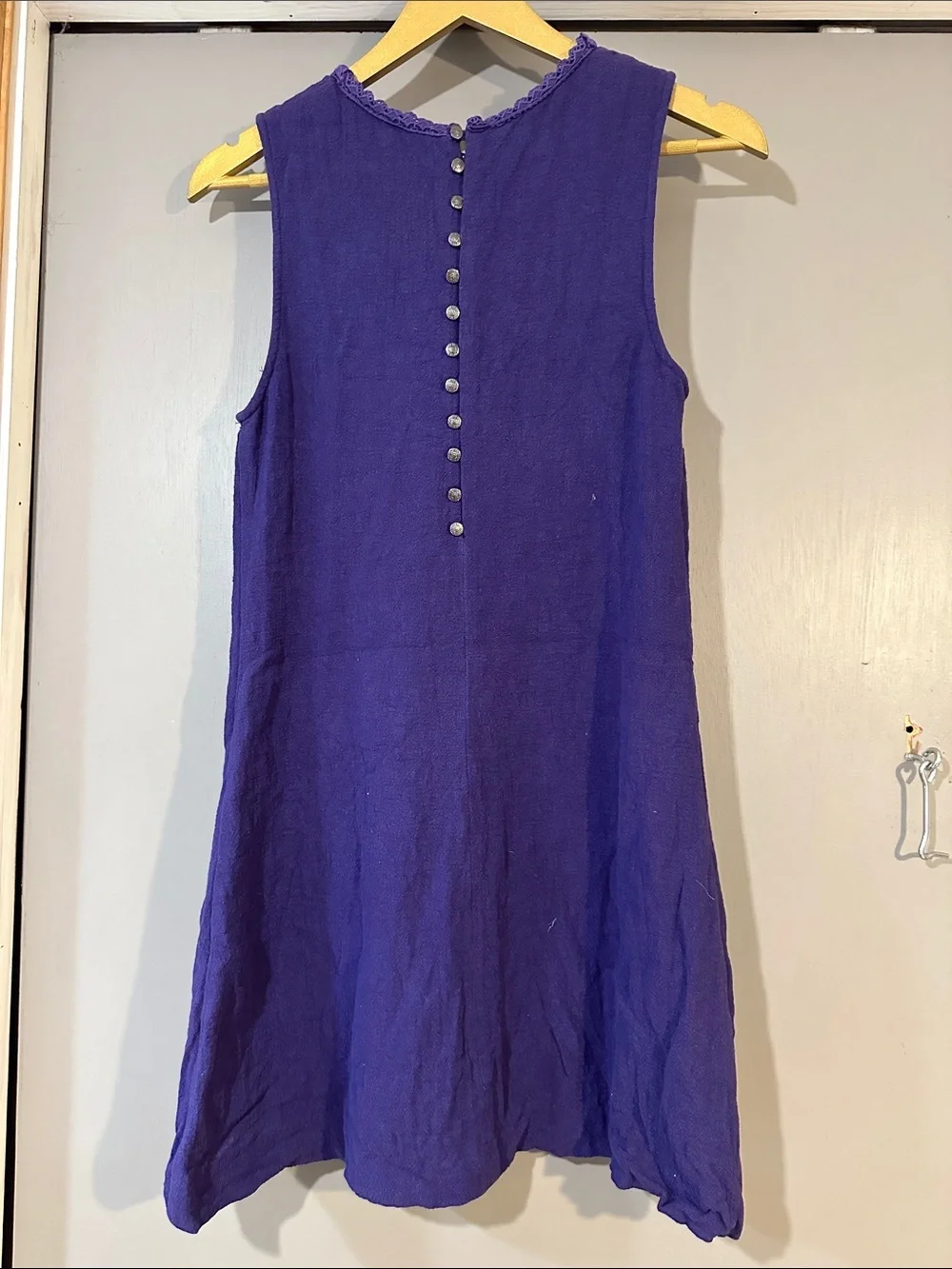 Free People Mirabelle Purple Sleeveless Mini Dress Size Small Crochet Lace Shift